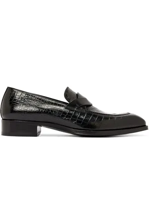 Tom Ford Mocasines con relieve de piel de cocodrilo