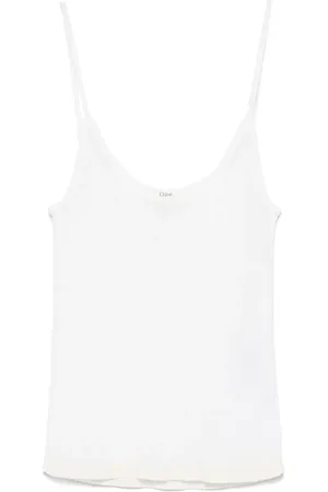 Chloé Top con placa del logo