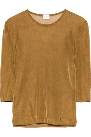 Saint Laurent Top Cassandre de punto