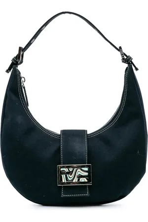 Fendi Bolso de hombro FF Marble Croissant de lona 2000-2010