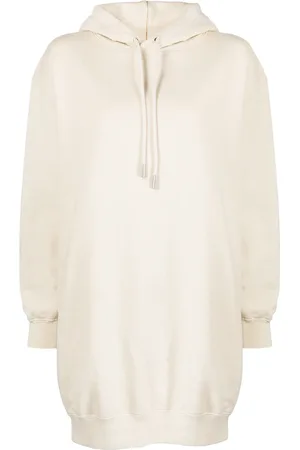 OFF-WHITE Vestido estilo sudadera a rayas diagonales
