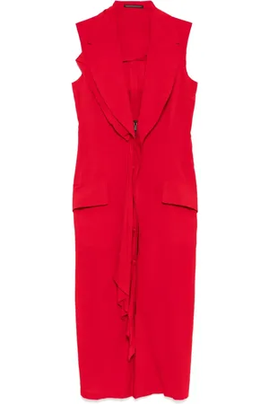 YOHJI YAMAMOTO Vestido Lawn drapeado sin mangas