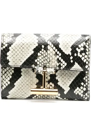 Tom Ford Cartera con efecto de piel de serpiente