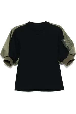 SACAI Camiseta a paneles