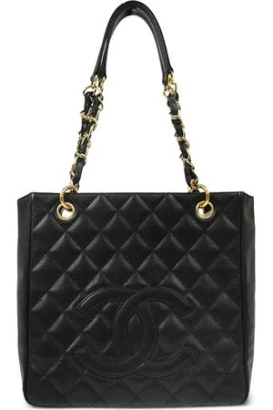 CHANEL Bolso shopper con acolchado a rombos 2006