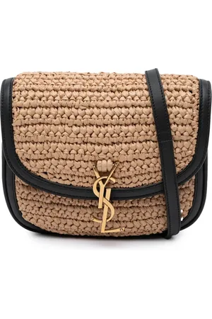 Saint Laurent Bandolera Monogram Kaia mediana de rafia 2020