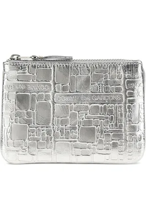 Comme des Garçons Cartera con motivo en relieve y cierre con cremallera