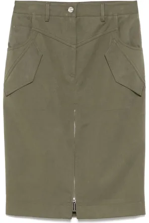 BARBARA BUI Falda midi tipo gabardina