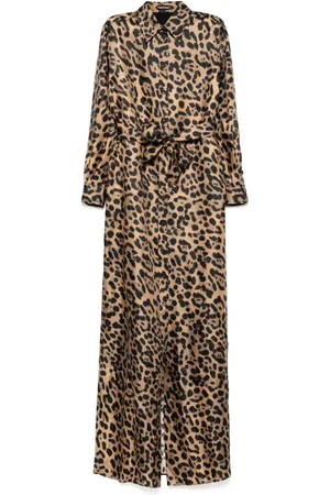 Tom Ford Vestido con estampado de leopardo