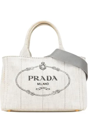 Prada Bolso satchel Canapa Logo pequeño de tela vaquera 2010-2024