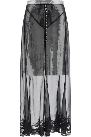 Paco rabanne Falda larga con lentejuelas