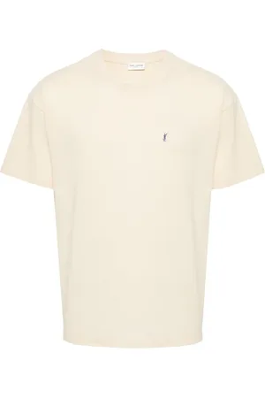 Saint Laurent Camiseta con bordado Cassandre