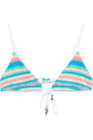 Casablanca Top de bikini a rayas