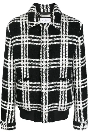 Philipp Plein Chaqueta bomber a cuadros