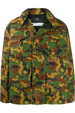 OFF-WHITE Chaqueta estilo militar acolchada