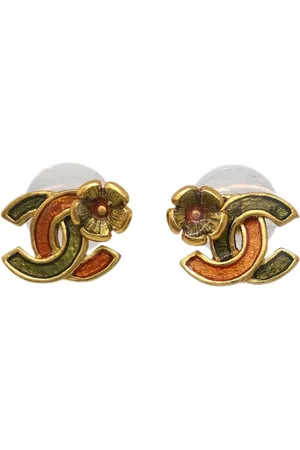 CHANEL Pendientes con logo CC 2003