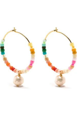 Anni Lu Pendientes Rainbow Nomad con perla