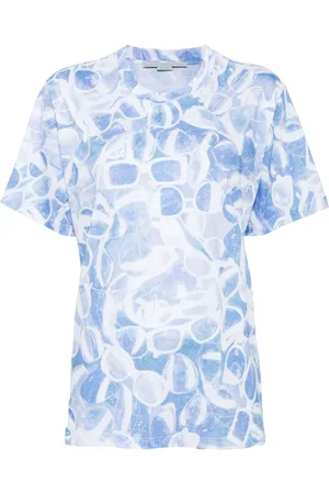 Stella McCartney Camiseta con gafas de sol estampadas