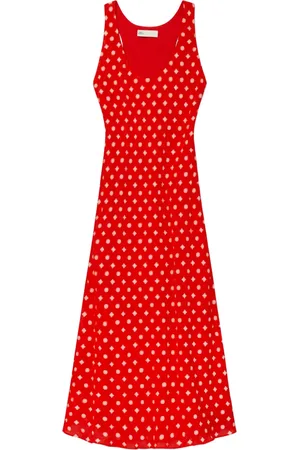 Tory Burch Vestido largo con motivo de lunares