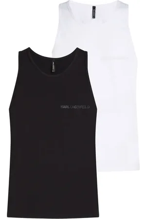 Karl Lagerfeld Set de dos tops con logo estampado