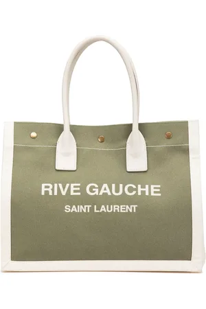 Saint Laurent Bolso shopper Rive Gauche pequeño de lona 2022