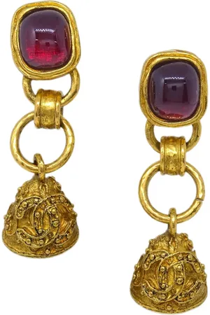 CHANEL Pendientes con charm de campana 1994