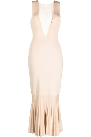 GALVAN Vestido Erato con pliegues