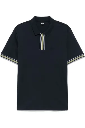 HUGO BOSS Polo de algodón con ribetes en contraste