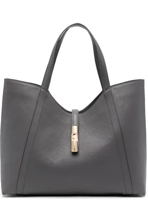 Furla Bolso shopper con placa del logo