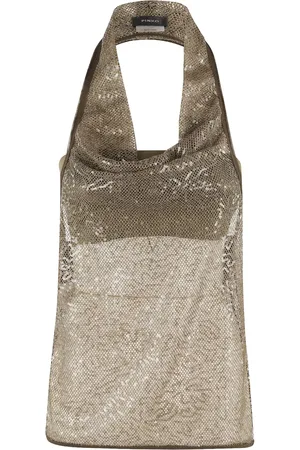 Pinko Top Thank You con lentejuelas