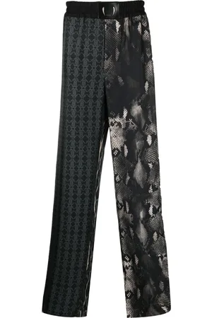 Roberto Cavalli Pantalones de chándal con estampado mixto