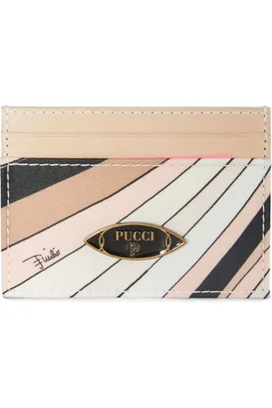 Puccini Tarjetero con estampado Iride