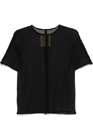 UMA WANG Camiseta semitranslúcida