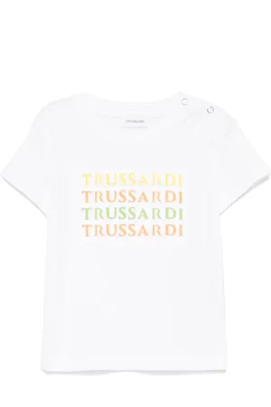 Trussardi Camiseta con logo en relieve
