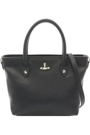 Vivienne Westwood Bolso shopper de piel con placa Orb 2020