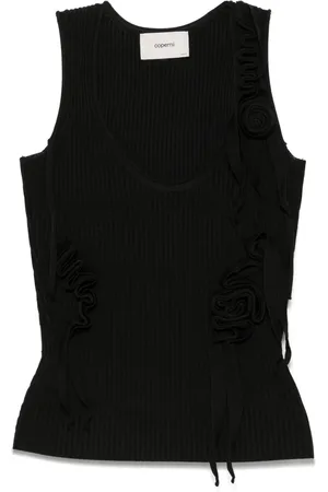 COPERNI Top sin mangas de punto con cintas