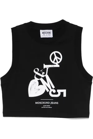Moschino Top con logo estampado