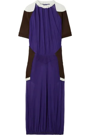 Tory Burch Vestido midi con diseño colour block