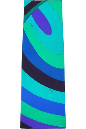 Puccini Fular con estampado de espirales