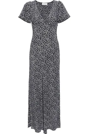 MATTEAU Vestido largo con diente de león estampado