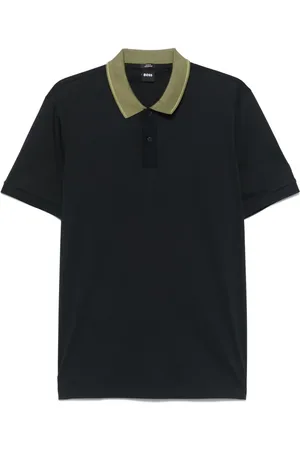 HUGO BOSS Polo con cuello en contraste