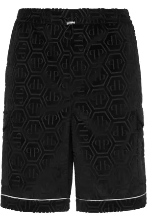Philipp Plein Pantalones cortos con motivo de monograma