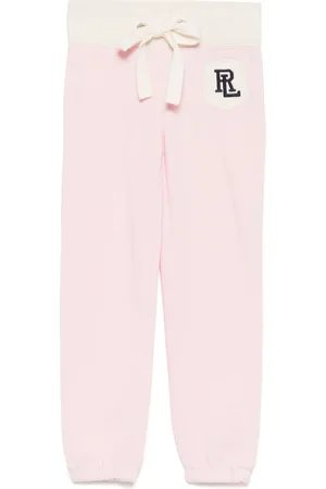 Ralph Lauren Pantalones de chándal con cordones y distintivo del logo