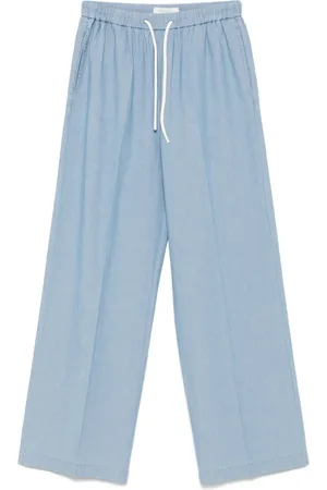 Circolo Pantalones de tejido cambray