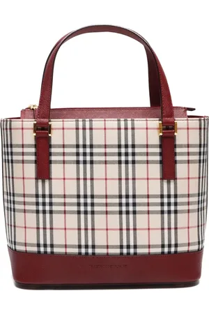 Burberry Bolso de mano de lona House Check 2000-2020