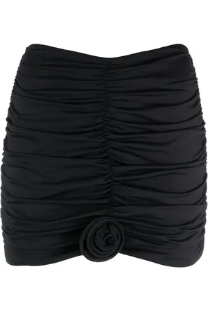LA REVECHE Minifalda Lilibet fruncida con aplique floral