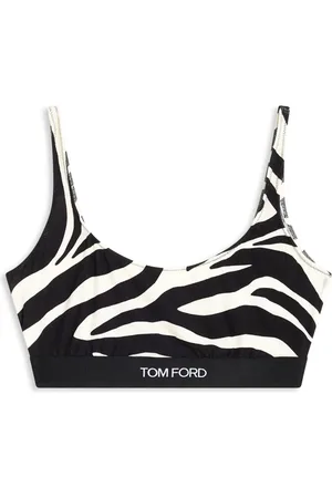 Tom Ford Sujetador con estampado de cebra