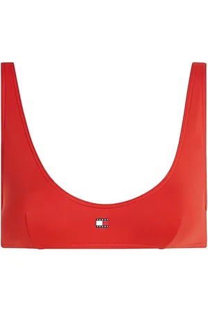 Tommy Hilfiger Top de bikini con logo estampado