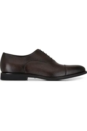 santoni Zapatos oxford con efecto granulado