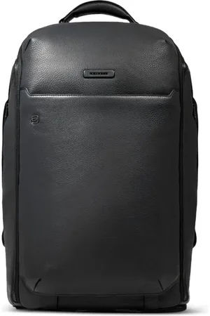 Piquadro Mochila con placa del logo